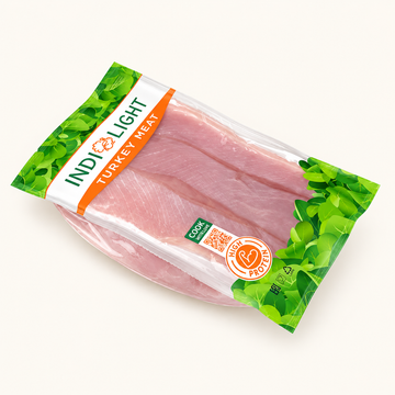 Indilight Boneless Turkey Breast — 500g | Frozen — packaged product