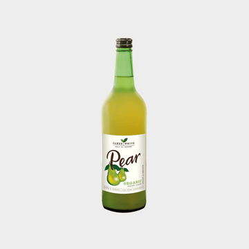 Organic pear juice by James White in glass bottle, 100% pure and freshly pressed, available in packs of 6 or 24