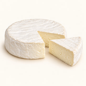 Le Cacouyard 350 g unwrapped cheese with cut wedge showing creamy interior