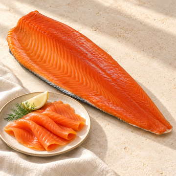 Le Fumoir Whole Premium Scottish Smoked Salmon Fillet, Skin-On — lifestyle image