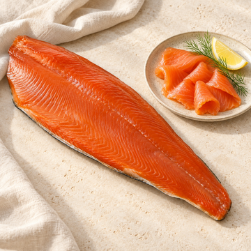 Le Fumoir Whole Smoked Norwegian Salmon Fillet, Skin-On — lifestyle image