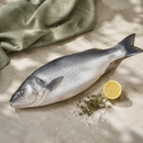 Wild Line-Caught Sea Bass 4–4.5kg | France | Fresh | Priced per kg — lifestyle image