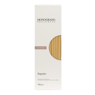 Linguine pasta made from organic il cappelli wheat, 500g pack, premium italian artisanal pasta for authentic dishes