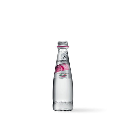San benedetto prestige rose edition still water in elegant glass bottles, 250ml, pack of 24 for premium hydration