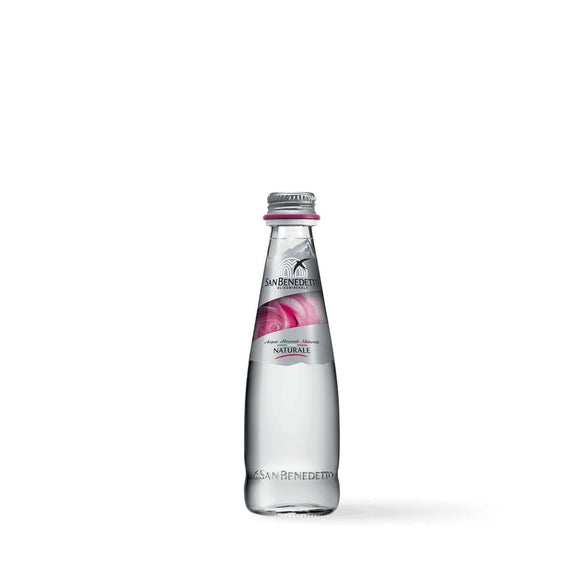 San benedetto prestige rose edition still water in elegant glass bottles, 250ml, pack of 24 for premium hydration