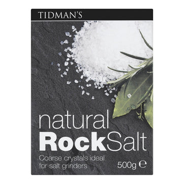 Tidman's Natural Rock Salt 500g box