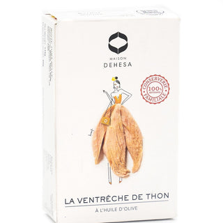 Coeur de ventrêche de thon Germon, Canned Tuna Belly 120g - Les Gastronomes