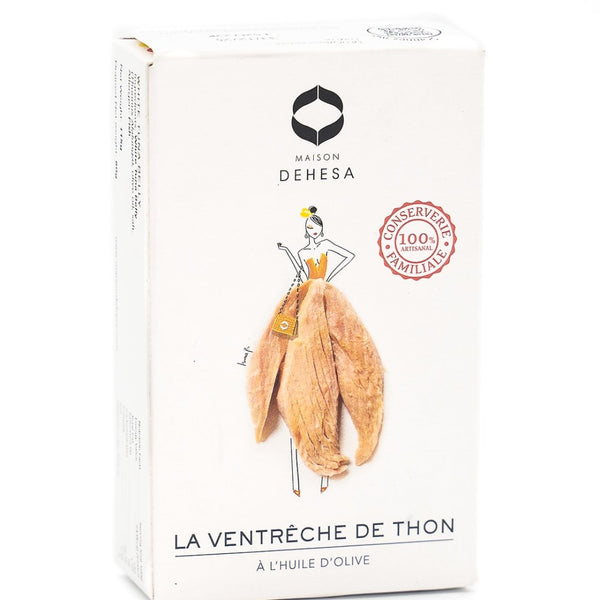 Coeur de ventrêche de thon Germon, Canned Tuna Belly 120g - Les Gastronomes