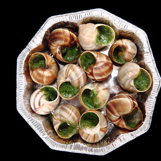 Escargots en persillade - snails in garlic parsley butter - 12 pieces plate - Les Gastronomes