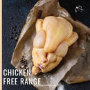 Free range yellow chicken Label Rouge frozen premium quality French poultry approximately 1.6kg to 1.7kg weight