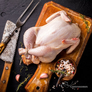 Frozen turkey from France, free range organic poultry with white natural meat for holiday dinners and celebrations