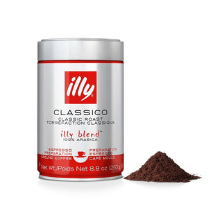Illy Ground Espresso Classico Coffee - Medium Roast - Les Gastronomes
