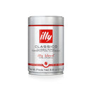 Illy intenso dark roast whole bean coffee package featuring the signature red coffee tin, perfect for rich espresso lovers