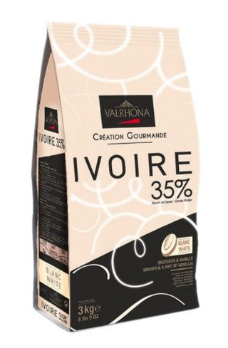 Ivoire White Chocolate 35% - 3kg - Les Gastronomes