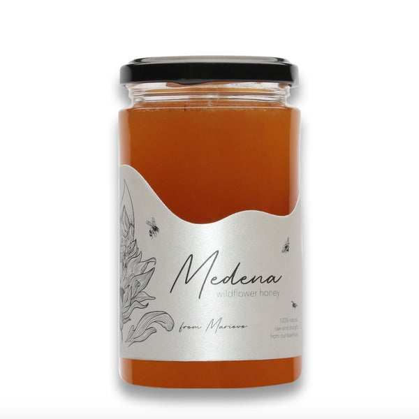 Medena Raw Wild Flower Honey from Mariovo - 460g - Les Gastronomes