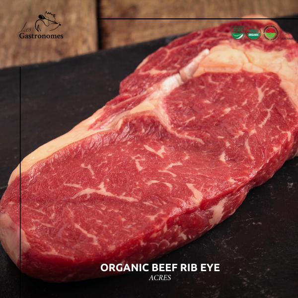 ORGANIC GRASSFED BEEF - RIB EYE STEAK - Les Gastronomes
