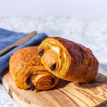 Pain au chocolat mini pastries pre-baked in a box of 10, pure butter French chocolate croissants ready to eat