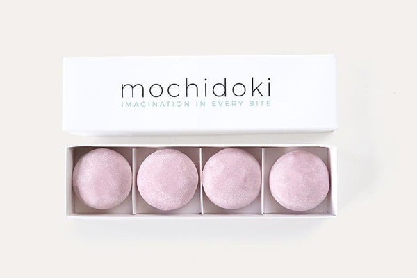 Raspberry crunch Mochi ice cream - set of 8 pieces - Les Gastronomes