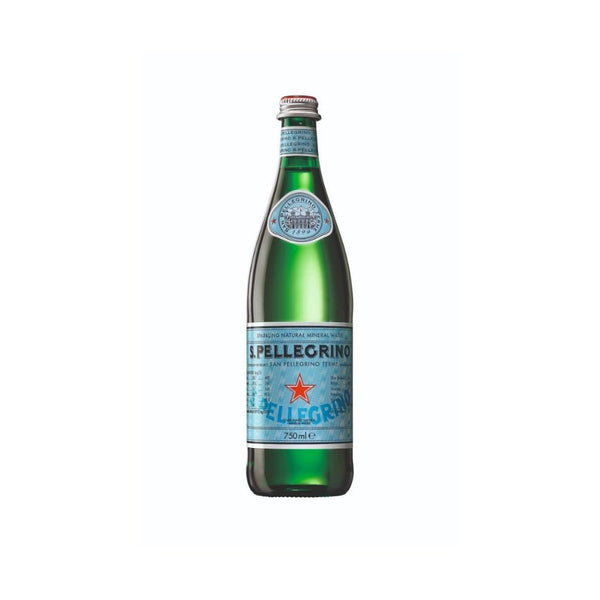 San Pellegrino Sparkling Glass Bottle 750ml (12 bottles) - Les Gastronomes