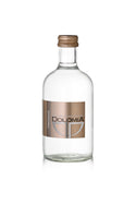Sparkling mineral water Dolomia in elegant glass bottle, 330ml size, premium Italian carbonated beverage in pack of 20