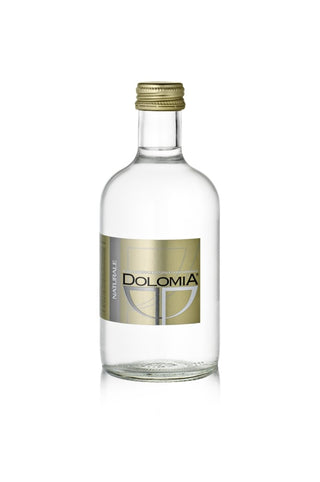 Dolomia natural still mineral water in elegant glass bottle 330ml, case of 20 bottles, premium hydration option