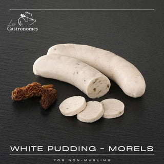 White Pudding with Morels Sausage x2 pieces - for non-muslim - Les Gastronomes