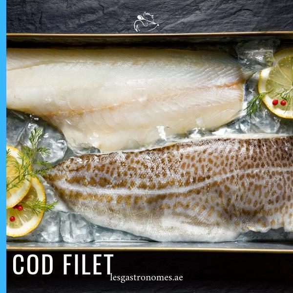 Wild Cod - Cabillaud Fillet 1kg to 1.2Kg - Les Gastronomes