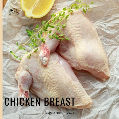 Supreme yellow chicken from plant-based fed birds, frozen and halal certified, weighing approximately 450g.